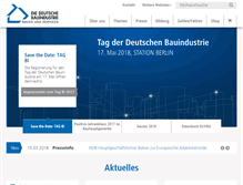 Tablet Screenshot of bauindustrie.de